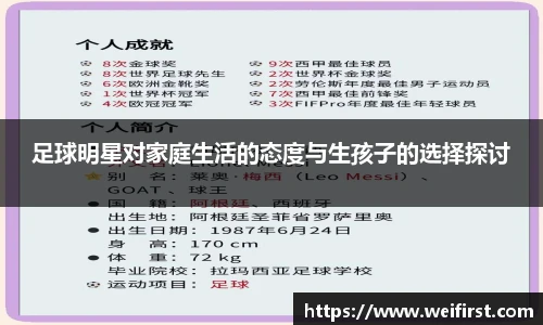 足球明星对家庭生活的态度与生孩子的选择探讨